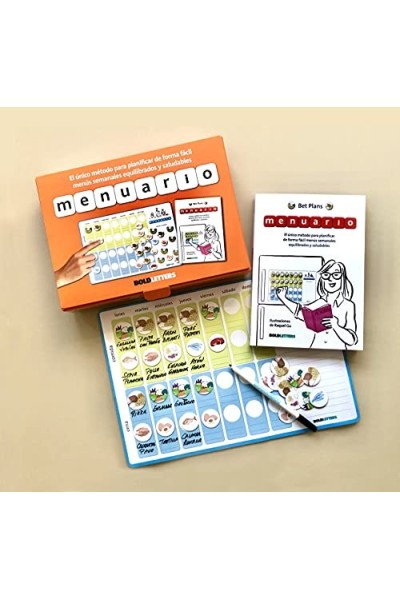 Menuario: El único método para planificar de forma fácil menús semanales equilibrados y saludables.